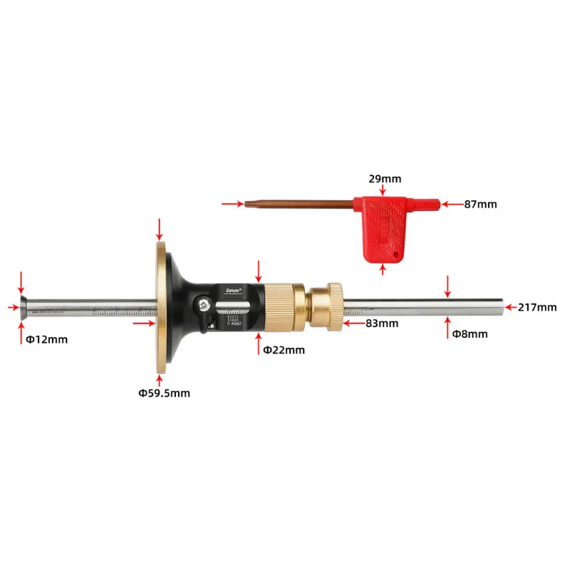 Aluminum Woodworking Wheel Mar - Workshop Measuring Tools ulasan dan harga