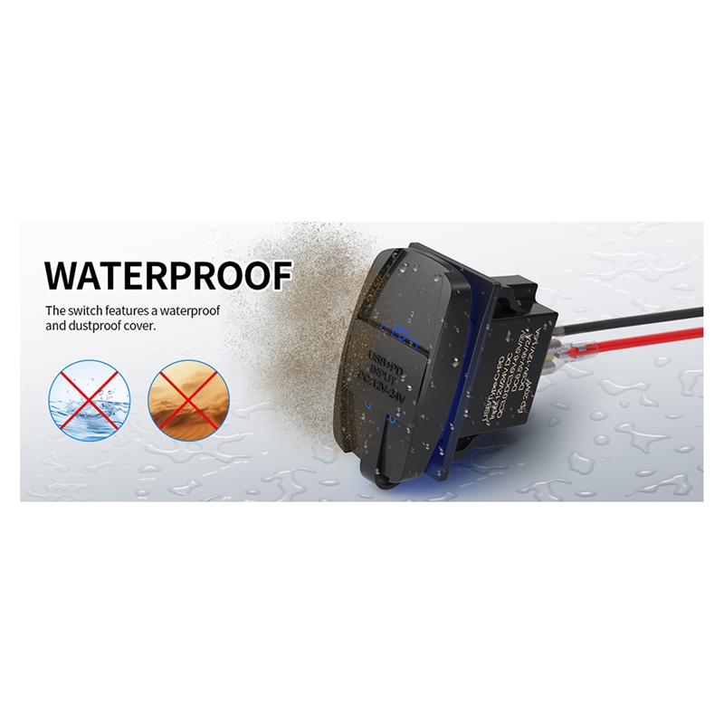 USB Rocker Switch 12V Waterpro - Tools Qc ulasan dan harga