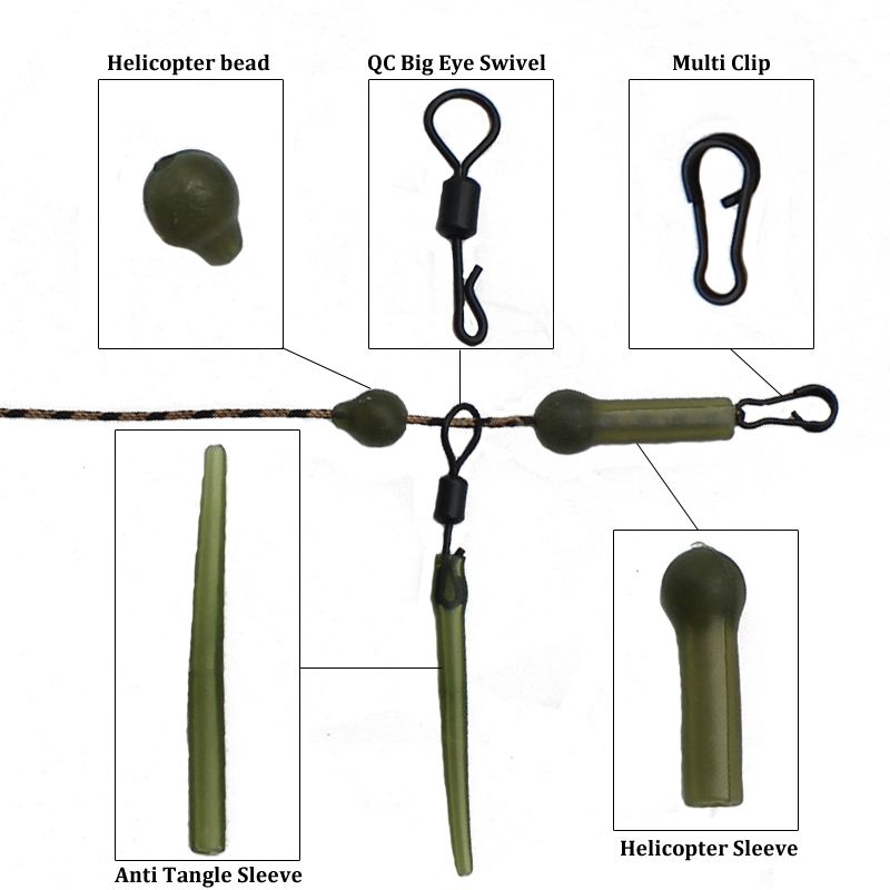 5Set=25PCS Carp Fishing Helico - Tools Qc ulasan dan harga