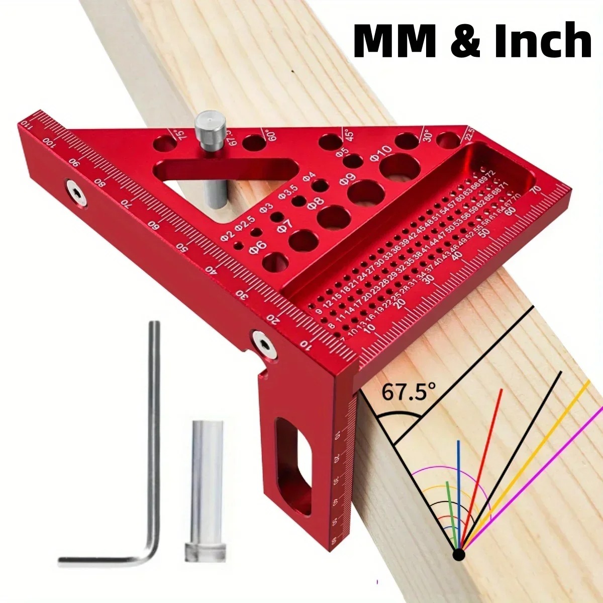 3D Multi‑Angle Measuring Ruler - Workshop Measuring Tools ulasan dan harga