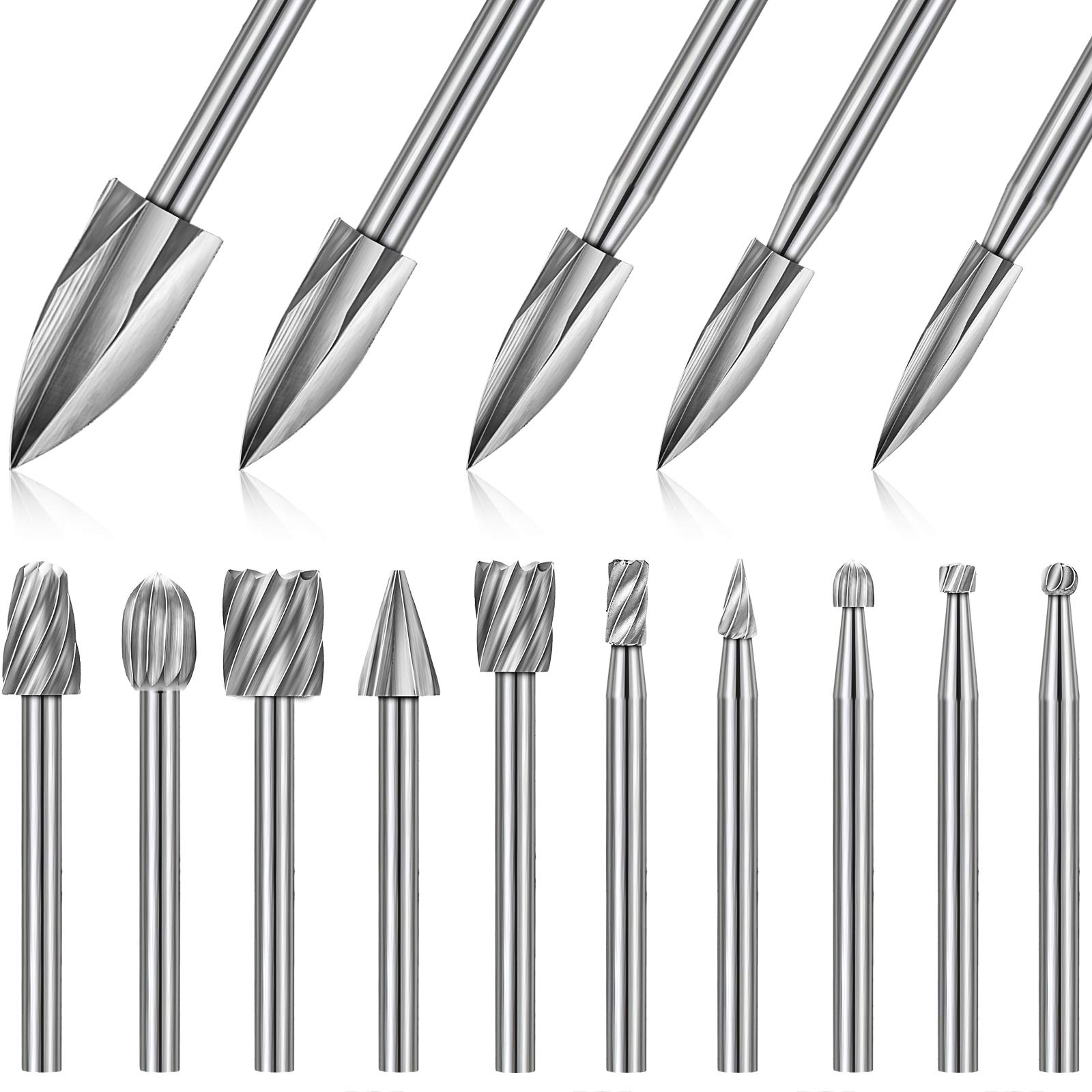 15PCS HSS Wood Carving Burr Bi - Chisel Set Wood ulasan dan harga