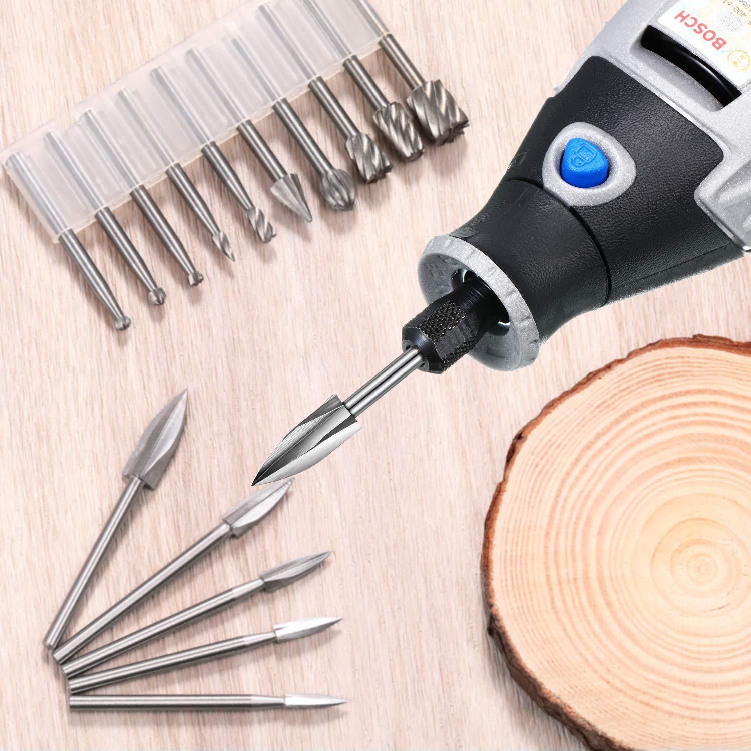 15PCS HSS Wood Carving Burr Bi - Chisel Set Wood ulasan dan harga