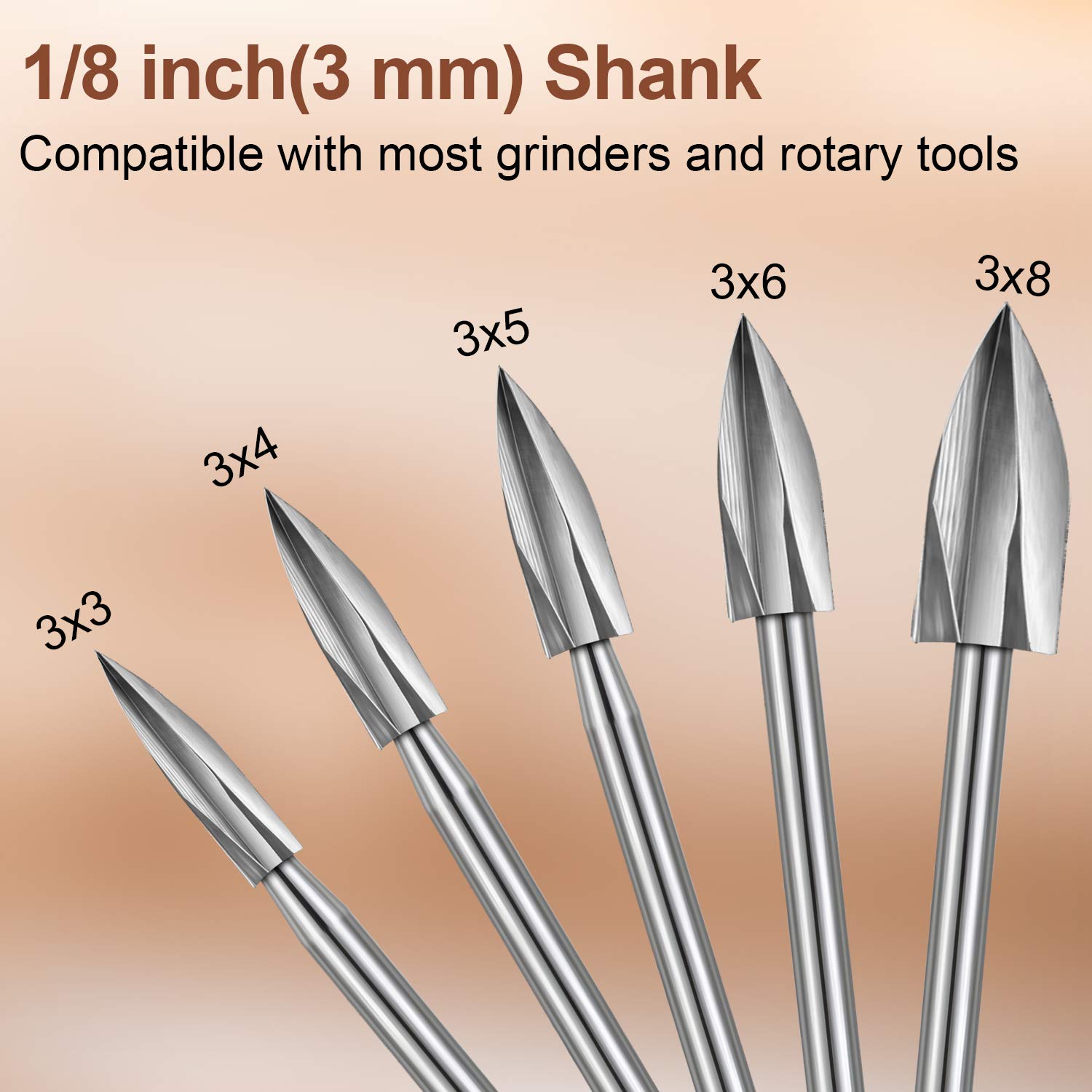 15PCS HSS Wood Carving Burr Bi - Chisel Set Wood ulasan dan harga