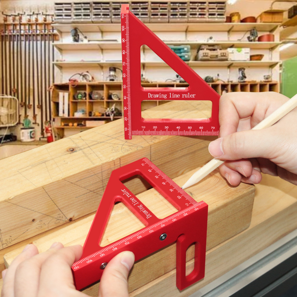 45°/90° Multi-Angle Plastic St - Workshop Measuring Tools ulasan dan harga