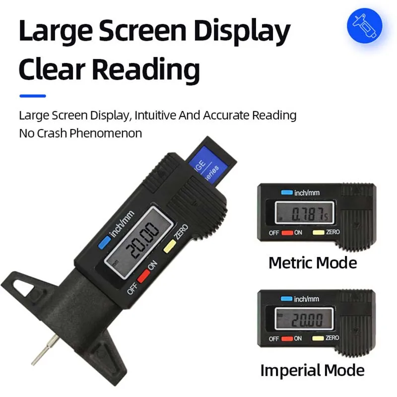 Digital Car Tyre Tire Tread De - Workshop Measuring Tools ulasan dan harga