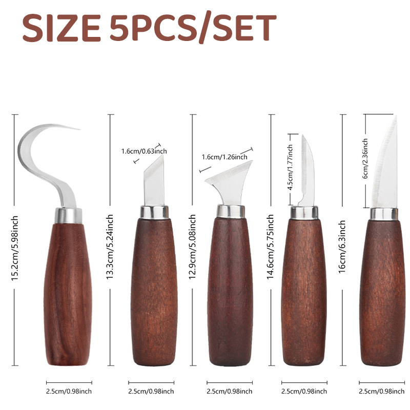 5pcs tools for wood carving Ch - Chisel Set Wood ulasan dan harga