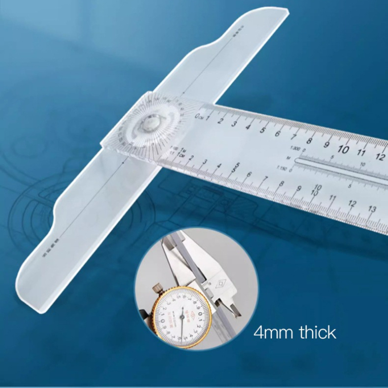 Dual-Sided T Square Ruler Clea - Workshop Measuring Tools ulasan dan harga