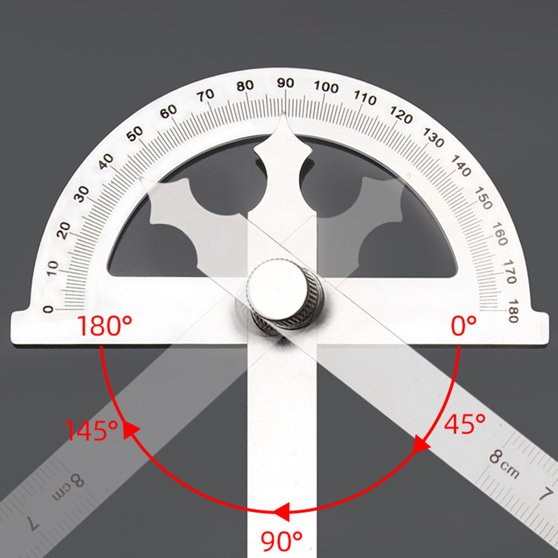 180 Degree Protractor Metal An - Workshop Measuring Tools ulasan dan harga