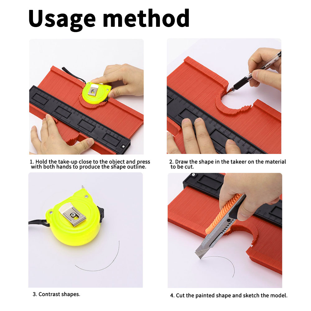 Multifunctional Curved Ruler T - Workshop Measuring Tools ulasan dan harga