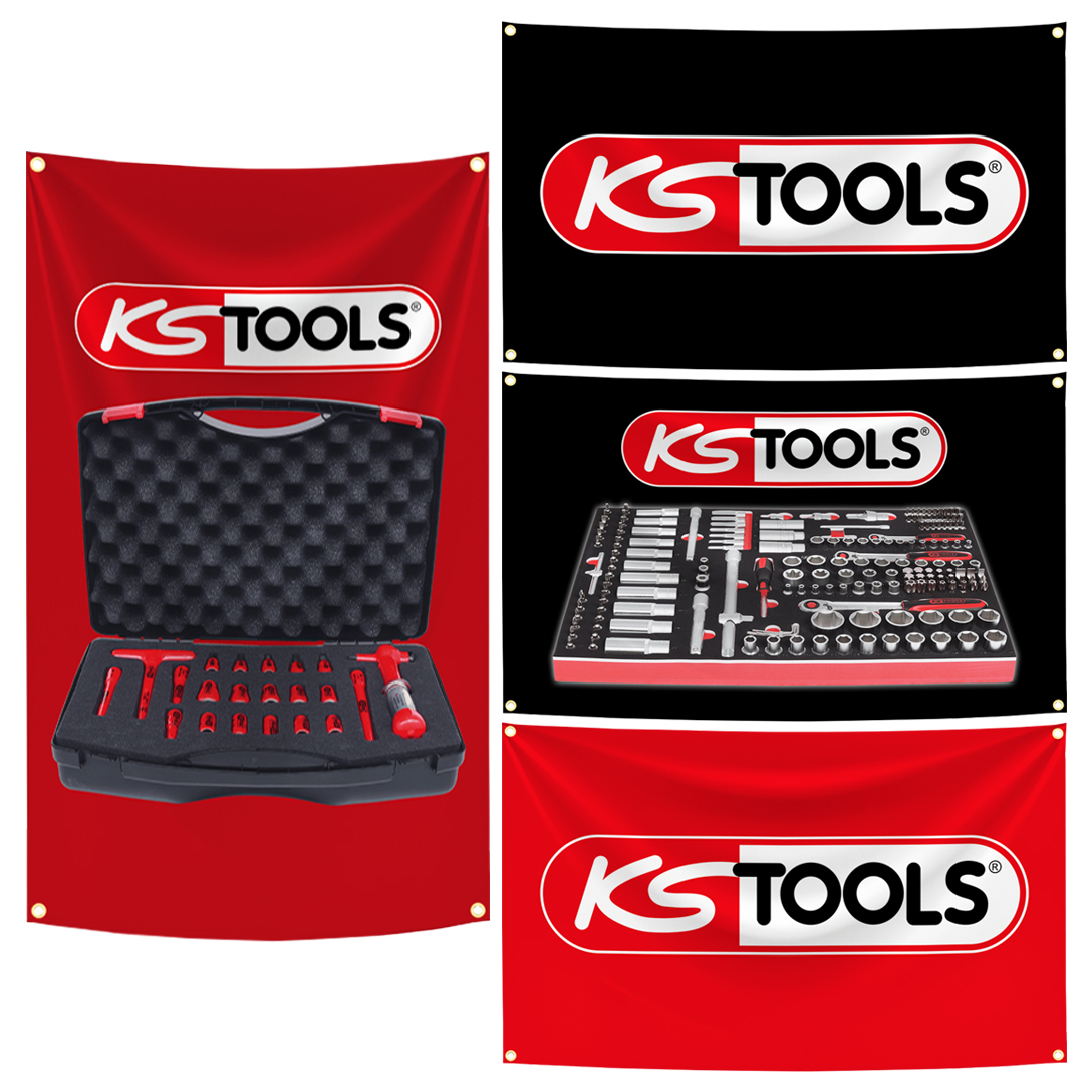 KS TOOLS Brand Flag Tapestry 3 - Ks Tools Workshop ulasan dan harga