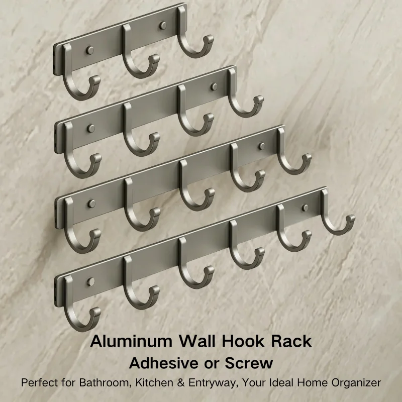 Aluminum Wall Hook Rack – No-D - Screw Organizer Kit ulasan dan harga