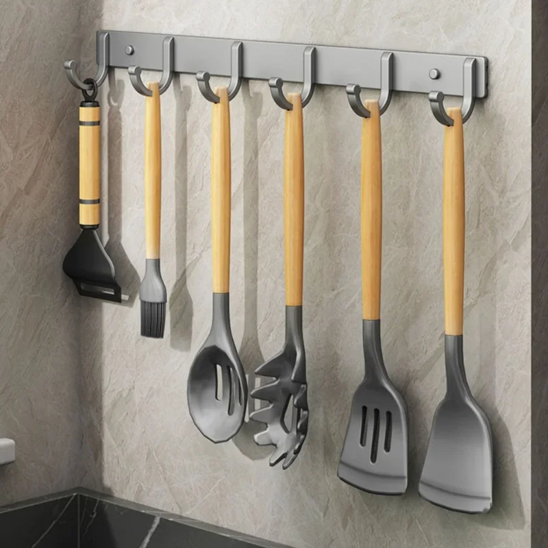 Aluminum Wall Hook Rack – No-D - Screw Organizer Kit ulasan dan harga
