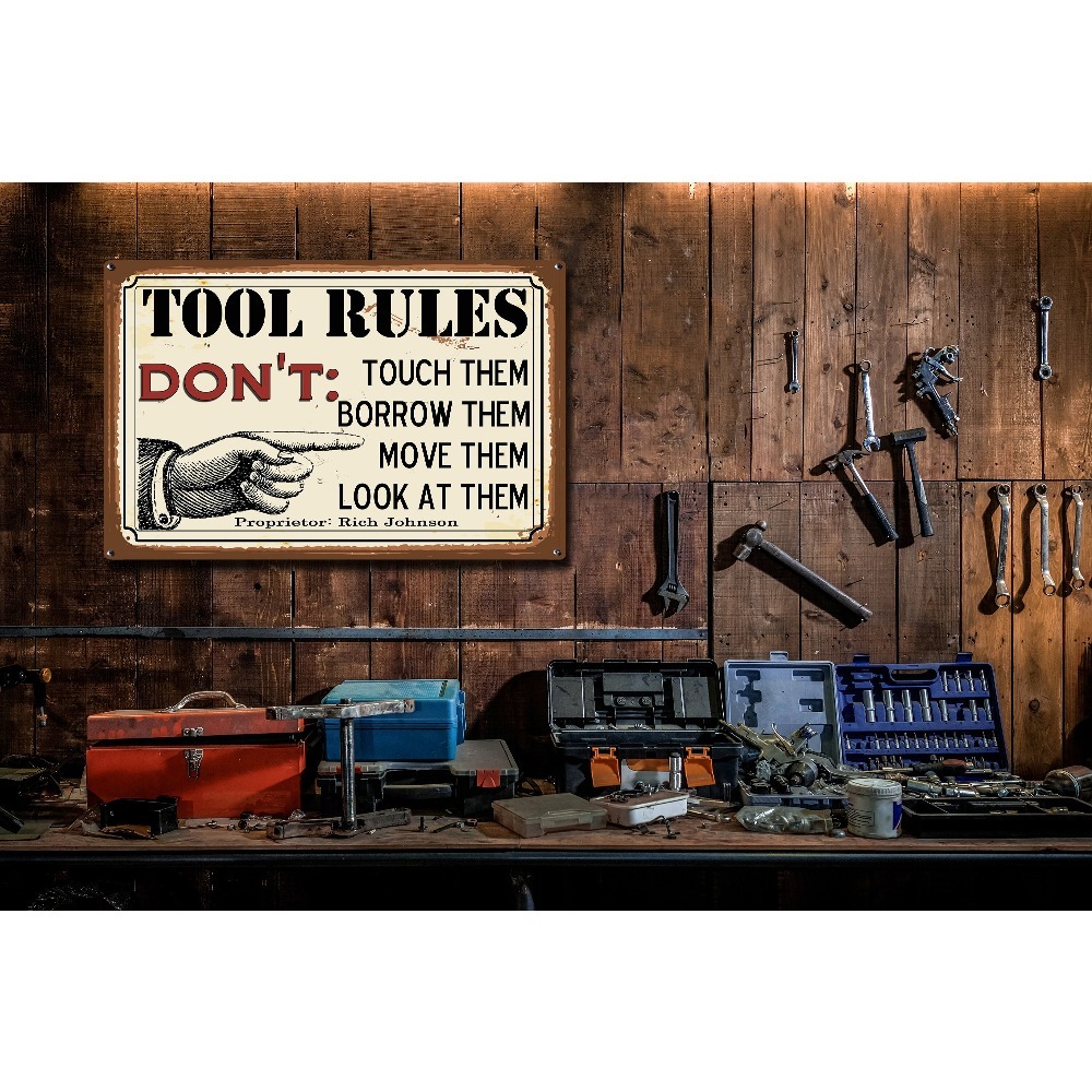 1pc Customizable Tool Rules Me - Workshop Tools And Names ulasan dan harga
