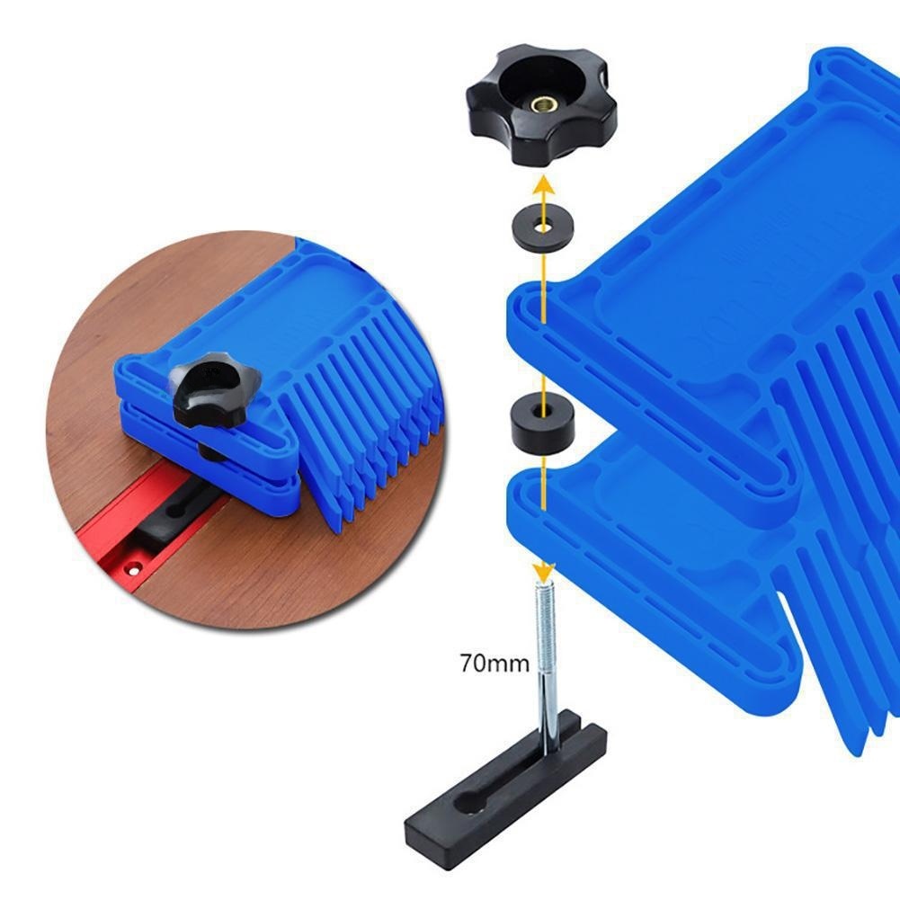 Blue ABS Plastic Feather Board - Workshop Tools And Safety ulasan dan harga