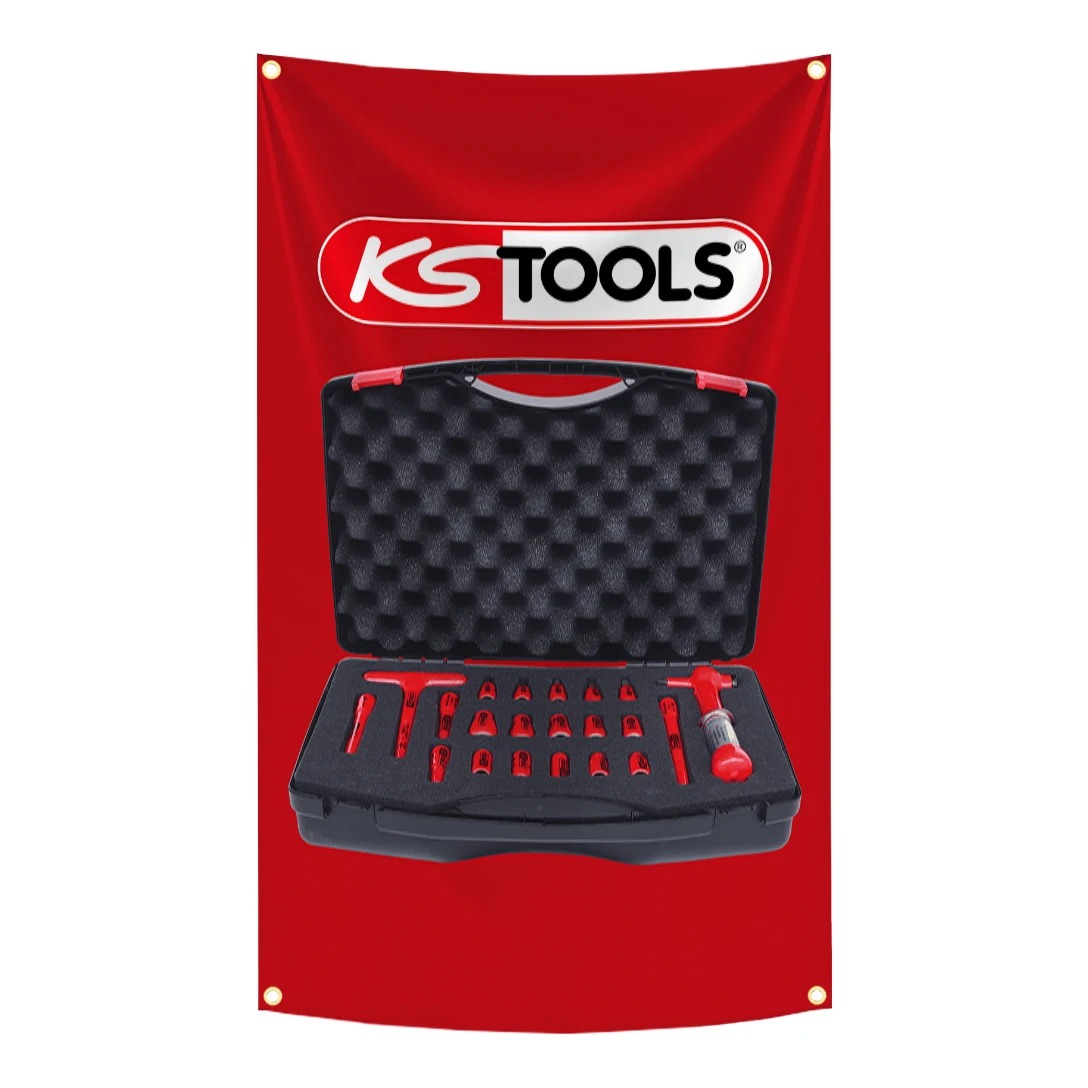 KS TOOLS Brand Flag Tapestry   - Ks Tools Workshop ulasan dan harga