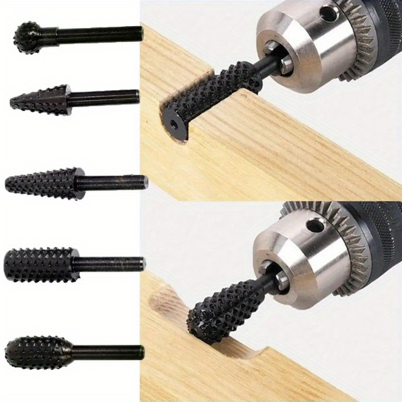 1/4'' 5PCS Drill Bit Set Cutti - Chisel Set Wood ulasan dan harga
